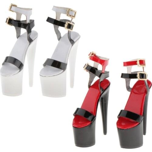 1/6 Scale High Heel Shoes Accessories for 12inch Female Body Doll Toys