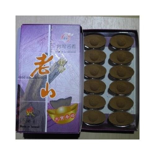 12 PCS Incense Shannon tower Taiwan new style pagoda Toyama Acer Fragrant Tower Laoshan sandalwood MADE IN TAIWAN
