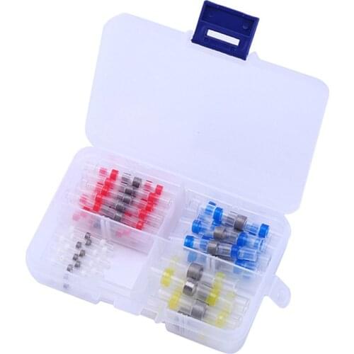 2021 50Pcs Solder Seal Wire Connectors - Heat Shrink Solder Butt Connectors - Solder Connector Kit - Automotive Marine Insulated