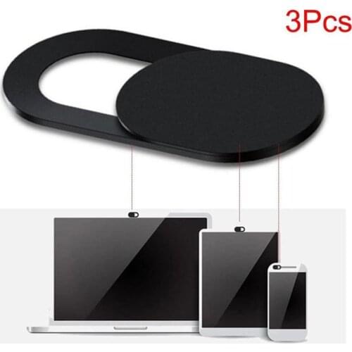 3PC WebCam Cover Shutter Magnet Slider Plastic for Iphone Laptop Camera Web PC Tablet Smartphone Universal Privacy Sticker