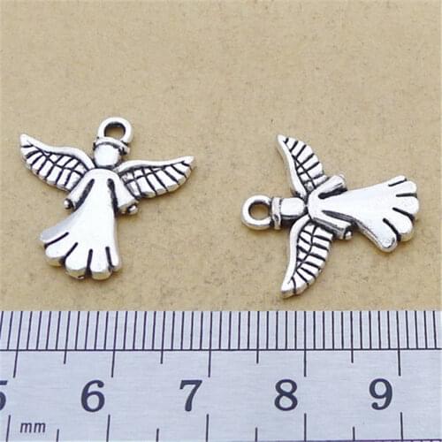 Angel Charm Pendants Jewelry Making Finding DIY Bracelet Necklace Earring Accessories Handmade 5pcs