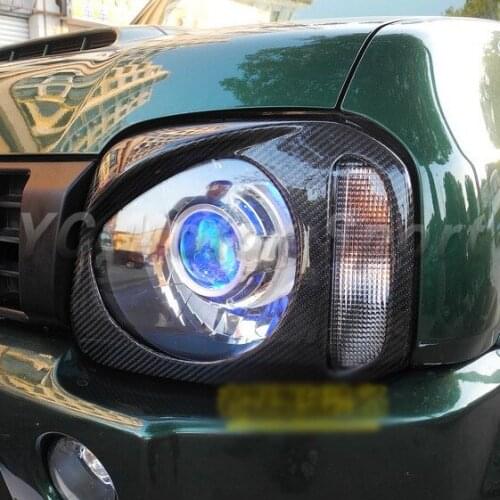 Car Accessories Carbon Fiber AB Style Eye Lid 2pcs Fit For Suzuki Jimny Sport Eyelid Car Sticker