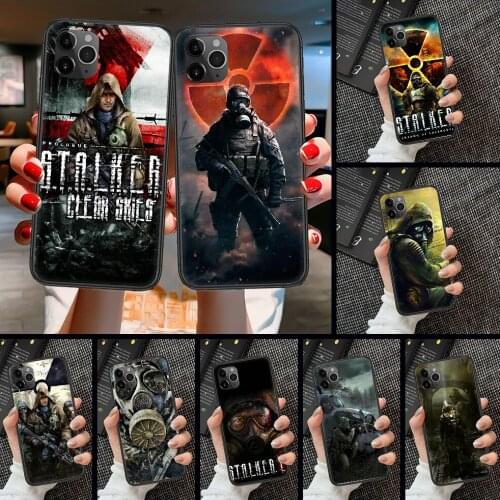 Stalker Clear Sky Game Phone Case Cover Hull For iphone 5 5s se 2 6 6s 7 8 12 mini plus X XS XR 11 PRO MAX black painting