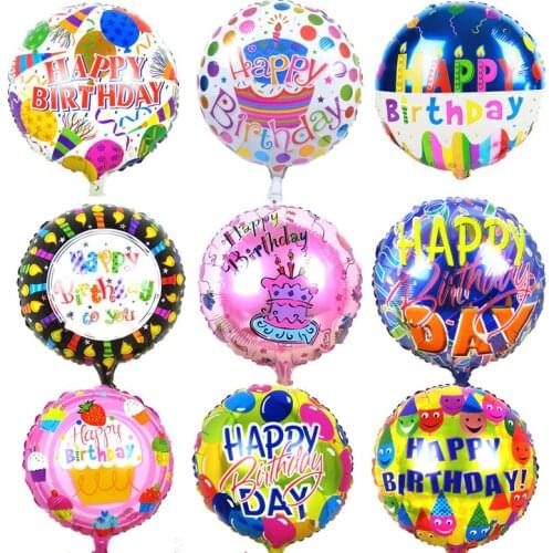 10pcs Globos Birthday Party Decorations Kids Adult Helium Balloons Happy Birthday Party Foil Balloons Baby Shower Decor