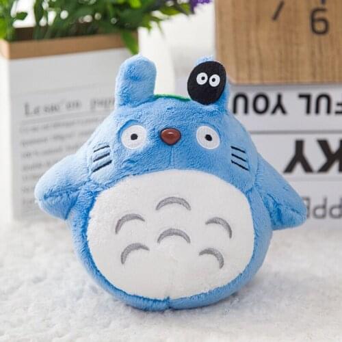 Anime Blue My Neighbor Totoro Cartoon Figure Sucker Lanyard Stuffed Toys 20CM