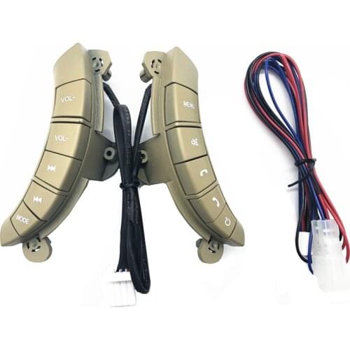 For Great Wall Hover H3 H5 Car Steering Wheel Control Buttons Back Light volume audio mute mode button swtich black beige color