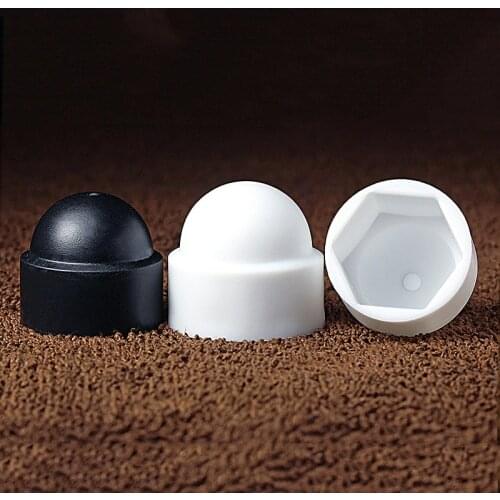 50-10Pcs Dome Protection Cap Covers Exposed Hexagon Plastic PE Nut Bolt M4 M5 M6 M8 M10 M12 For Car Motorcycle Tools Maintenance