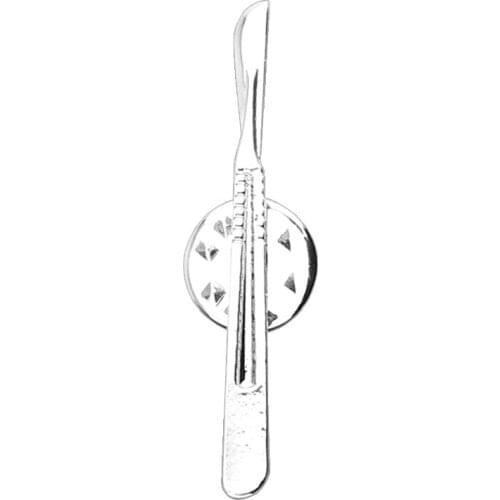 Metal Medical Pin Doctor Badge Test Tube Reflex Hammer Syringe Ambulance Blood pressure meter Neuron Caduceus Intestinal Brooch