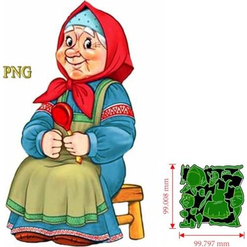 Metal Cutting Dies Grandmother DIY Scrapbooking Paper Cards Decorative Craft Embossing