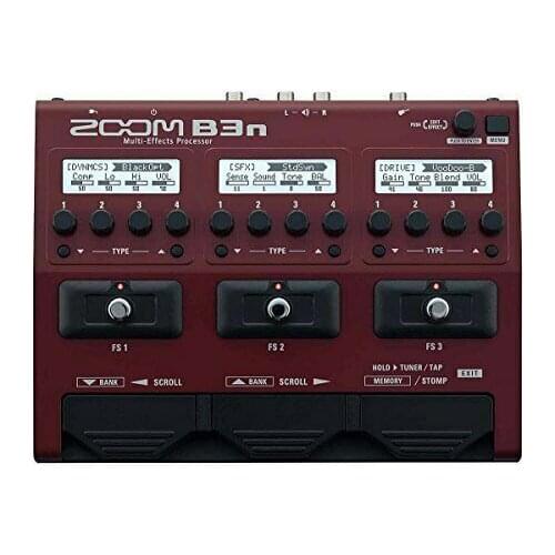 Zoom B3 n multi effect processor is suitable for bassists, guitar effector, preamplifier and Guitar Effect Pedal