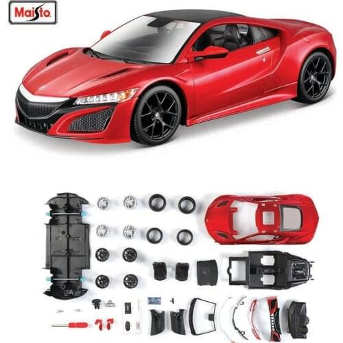 Maisto 1:24 Modified car Acura 2018 Acura NSX sports Assembled simulation alloy car model crafts decoration collection toy tools
