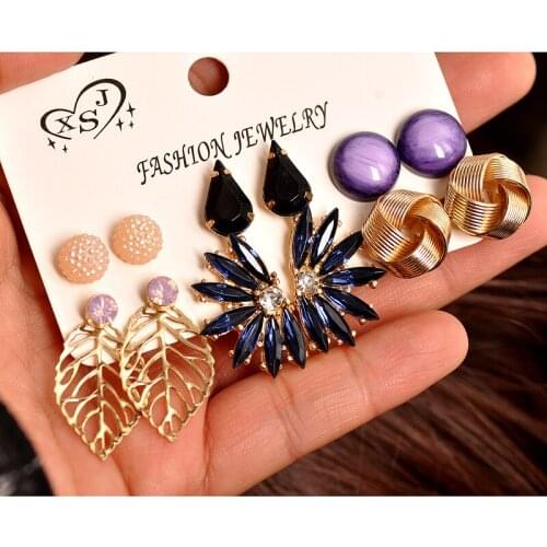 Fashion jewelry earring studs clip on earrings earings fashion jewelry 2020 Simple personality all-match jewelry