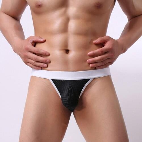 Mens Mesh Y-back Thongs Male Underwear String Homme Breathable Gay Underwear Jockstrap Sexy Lingerie Mens G Strings Tangas