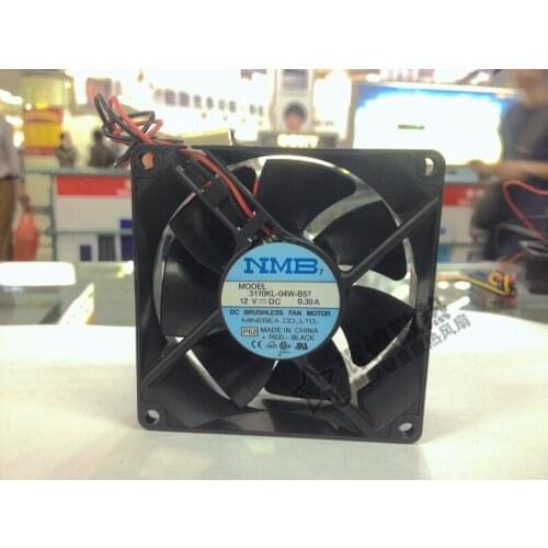 NEW NMB-MAT Minebea 3110KL-04W-B57 8025 12V 0.30A 8CM cooling fan