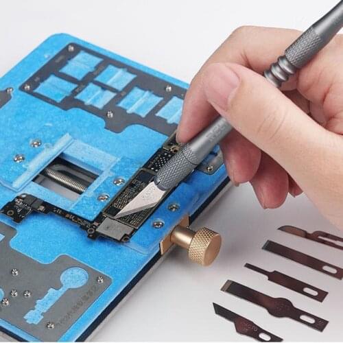 SAYTL Cutter Engraving Craft knives Non-Slip Metal Scalpel Knife Tools Kit for Mobile Phone PCB DIY Repair Cutting Tool set
