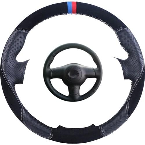 Custom Car Steering Wheel Cover For Toyota Corolla 2004-2006 Caldina 2002-2007 RAV4 (US) 2005 Suede Leather Auto Steering Braid
