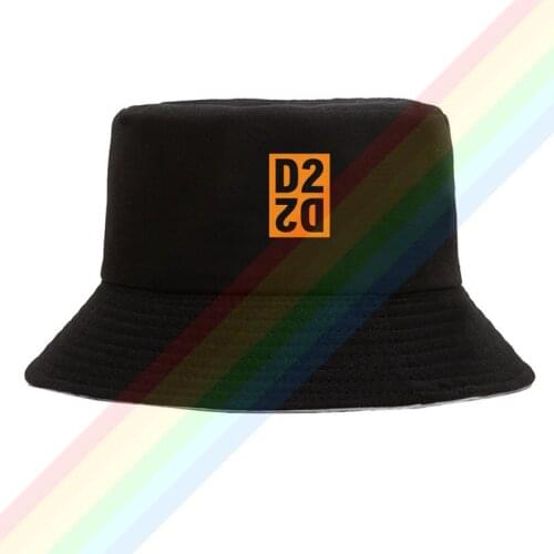 Orange DSQ2 2QSD Posters Logo Summer Outdoor Cap Travel Beach Sun Hat Unisex Double Sides Wear