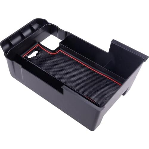 2pcs Car Center Console Armrest Storage Organizer Box Tray Black ABS plastic Fit for Mazda CX-30 CX30 2020 2021 left hand Drive