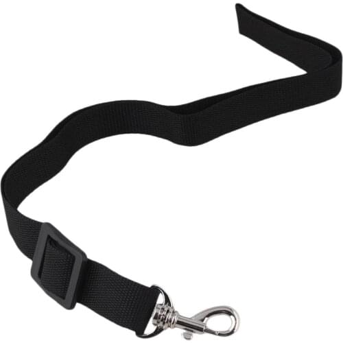 Adjustable Saxophone single shoulder strap Neck Strap Hook Black Nylon Very light and small