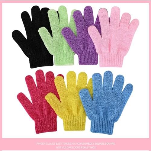 Bath For Peeling Exfoliating Mitt Glove For Shower Scrub Gloves Resistance Body Massage Sponge Wash Skin Moisturizing SPA Foam