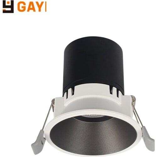 Gaoyi LED Recessed Spot Light Narrow Border Downlight Living Room Spotlight 7.5CM Open Hole Downlight Minimalist Bedroom Light