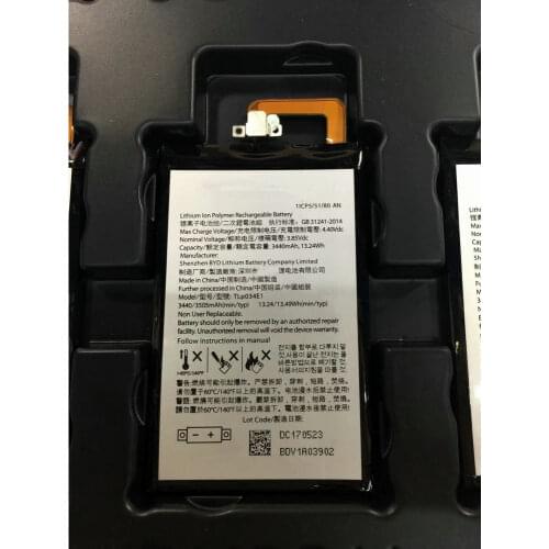 High Quality 3440mAh TLP034E1 battery for BlackBerry keyone/alcatel DK70 DTEK70 BAT-63108-003 Smart phone
