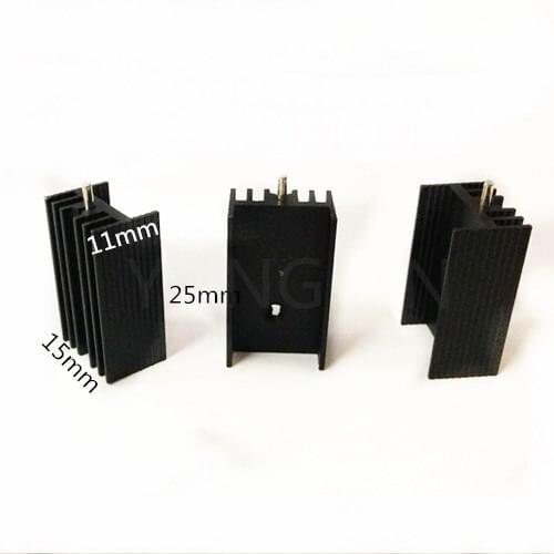 10PCS TO-220 heatsink 15*11-25MM/ Heat sink/Aluminum heatsink/Transistor heat sink/to-220 HEATSINK
