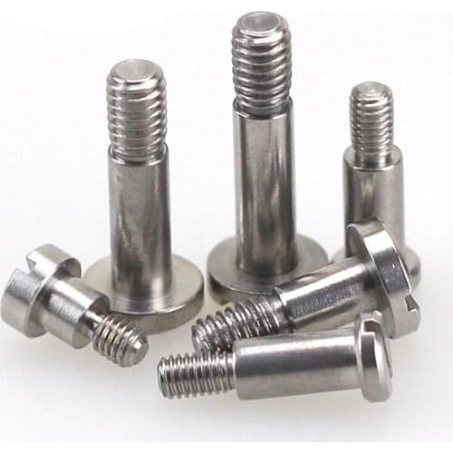 2pcs M3 Slotted shoulder screws one word shoulder shaft shoulder limit plug scrwe polished rod diameter 4mm 3mm-25mm length