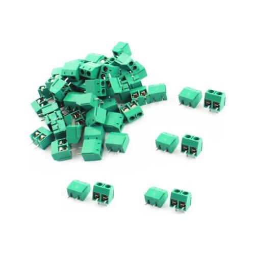 20PCS KF301-2P 2 Pin Plug-in Screw Terminal Block Connector 5.08mm Green