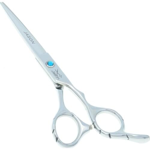 6.0Inch 5.5Inch JASON Cutting Scissors,JP440C Hair Shear for Barbers or Home Used,Hair Scissors with Blue Diamond,1pcs