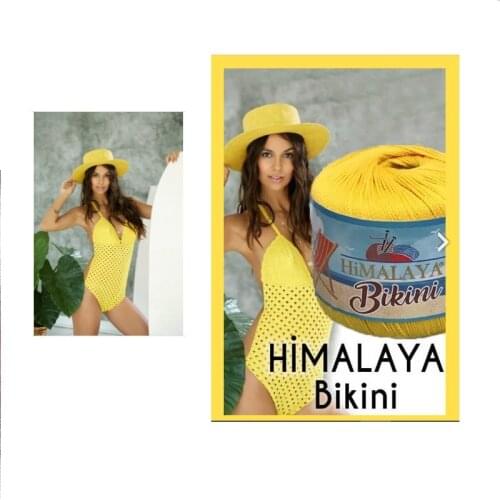 Himalaya Bikini Yarn %100Polyamid 50gr-165m Crochet Knitting Summer Bikini,Mayokini, Pareo, Dress, Shorts, Blouse, Lace