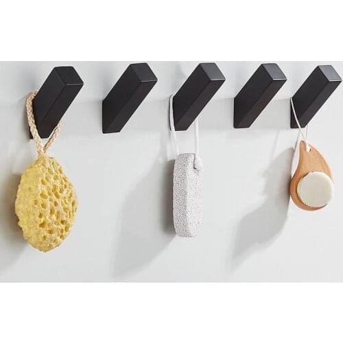 Black Hook For Kitchen Bathroom Hanging Hooks Coat Hook Towel Hook Clothes Robe Hook Wall Coat Rack