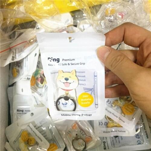 10Pcs/lot Mobile Phone Finger Ring Cute Cartoon Smartphone Stand Holder Ice Cream holder Socket Car Mount Stand