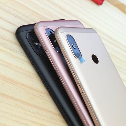 FOR XIAOMI Redmi 6 PRO MI A2 Lite Battery Back Cover Rear Door Housing + Side Key for redmi 6PRO Housing Replacement Repair