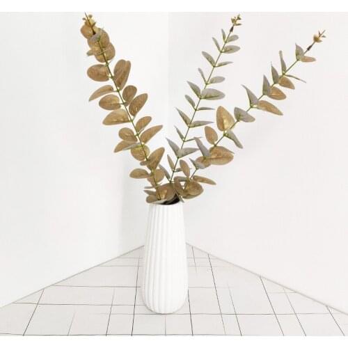 Home Decor Eucalyptus Artificial Plants Multicolor DIY 3D Single Branch Flower Plant Wedding Home Decoration Table Decors