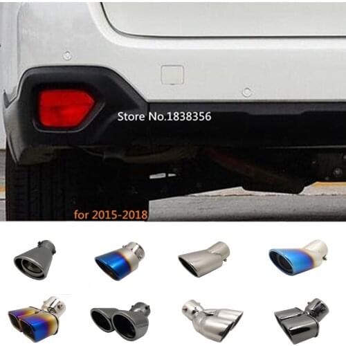 For subaru Outback 2015 2016 2017 2018 car body muffler exterior end pipe outlet dedicate stainless steel exhaust tip tail 1pcs