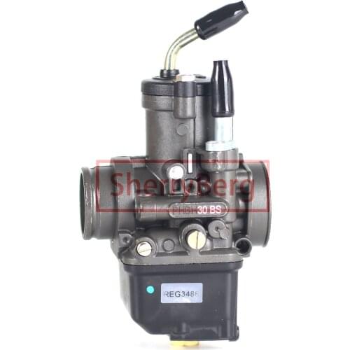 SherryBerg Carb Carburettor Carburador Replace for Dellorto Carburetor PHBH 30 BS 30mm with Choke 2 & 4 Strokes for 125cc-300cc