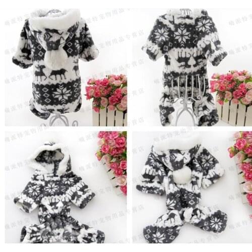 Russia Air express tracking number can track ) Snowflake Soft Fleece Dog clothes costume Yorkshire Chihuahua pet clothes