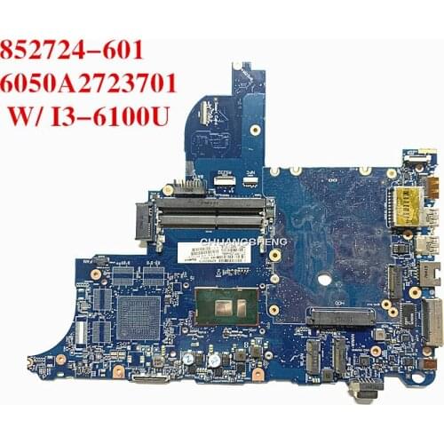 DWJC FOR HP PROBOOK 640 G2 650 G2 laptop motherboard 852724-001 852724-501 852724-601 6050A2723701 W/ I3-6100U 100% working