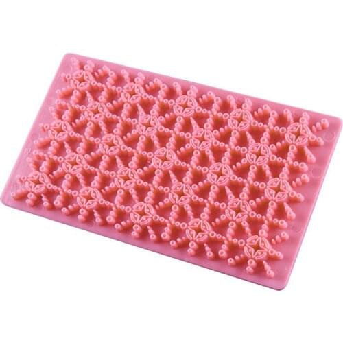 New Wedding Flower Silicone Molds Knit Printing Biscuit Cookie Press Stamp Embosser Cutter Fondant Mould Cake Baking Molds Tools