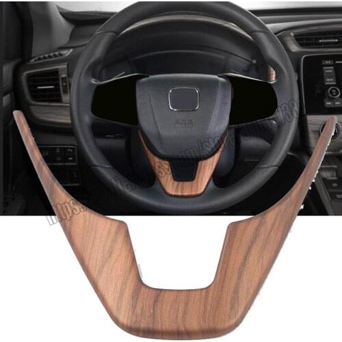 Peach wood Style ABS Steering Wheel Trim Cover for Honda CR-V CRV 2017 2018 2019 2020 2021