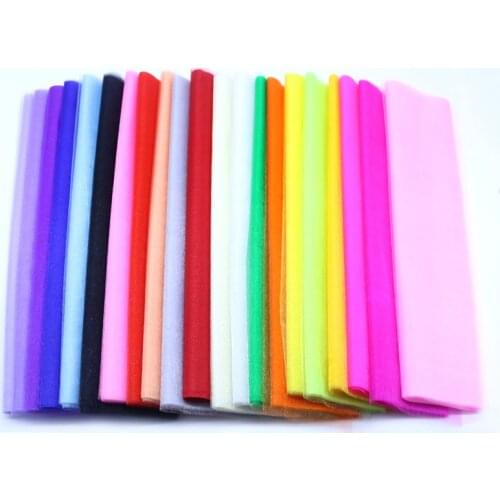 48CMx5M Sheer Crystal Organza Tulle Fabric for Event Party Supplies Wedding Decoration Birthday Party Kids Baby Shower