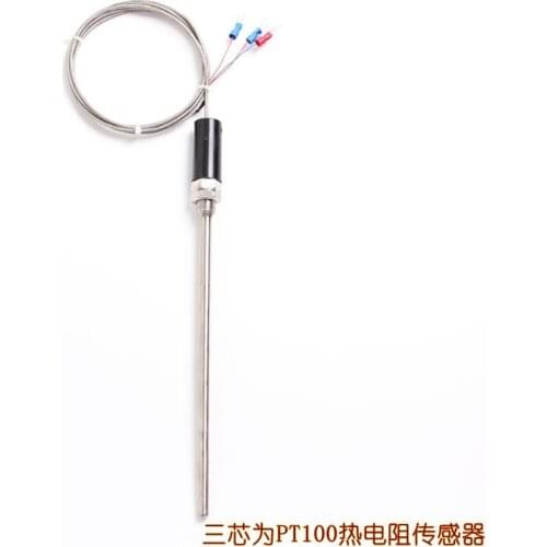 PT thermocouple temperature sensor thread M27*2 probe diameter 7mm tail line 1.5 m temperature 100-200+450 degree