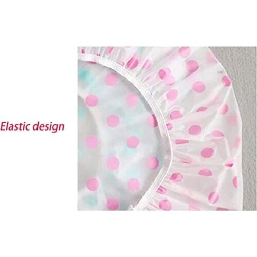 4pcs Women Girls Shower Bathroom Waterproof Shower Adult Kitchen Smoke-proof Dust-proof Hat