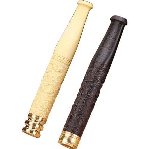 Solid Wood Xarving Tube for Smoking Grass Recycle the Smoking Filter Cigarette Holder Smoking Accessories For Thick Smoke