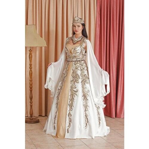 Turkish White Caftan Henna 2020 Engagement Wedding Dress Kaftan For Wedding Turkish bindallı modelleri Kına ve xina kaftanı