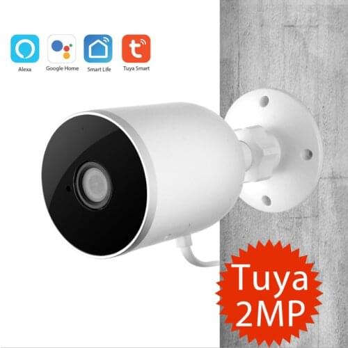 Tuya Smart Wireless Network Outdoor Waterproof Camera 1080P PTZ rotation intelligent IP Camera HD full color night vision