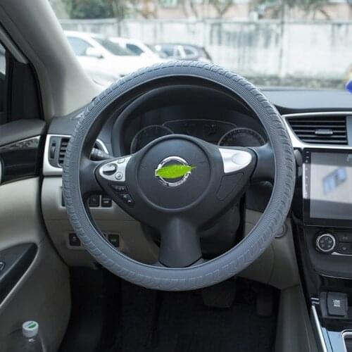 36cm-40cm Universal Elastic Anti-slip Soft Silicone Car Steering Wheel Case Cover Shell Skidproof Auto Accessories D7WD