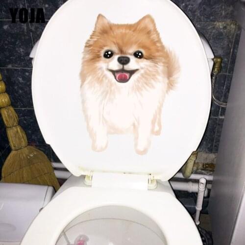 YOJA 15.8×21.3CM Pet Animal Bomei Home Decor Wall Stickers Toilet Cover WC Accessories T1-2395