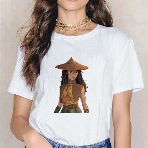Fashion Women Tshirt Raya and The Last Dragon Print Ladies T Shirt Casual Short Sleeve Tee Tops Summer Girls T-shirts Harajuku